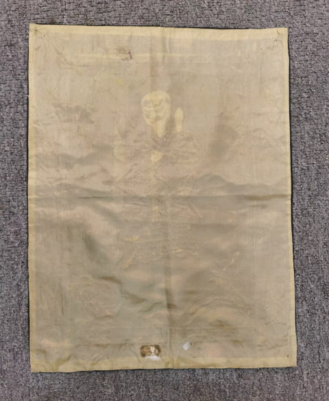 古玩雜項清代刺繡羅漢圖(已裝裱)拍賣,當前價格3000元