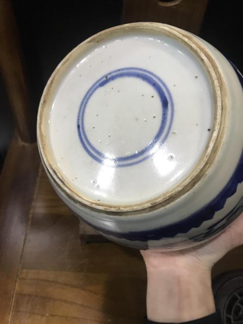 古玩陶瓷（已實物鑒真）清-雍乾-三鳳紋青花罐拍賣，當前價格4360元