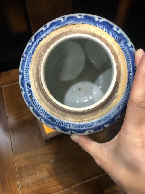 古玩陶瓷(新年放漏中)清-雍乾-雙鳳紋青花罐拍賣,當前價格3024元