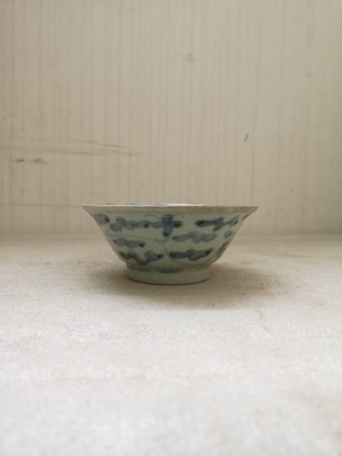 古玩陶瓷青花花卉紋碗拍賣,當前價格680元