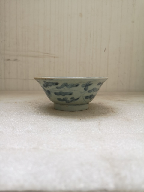 古玩陶瓷青花花卉紋碗拍賣,當前價格680元