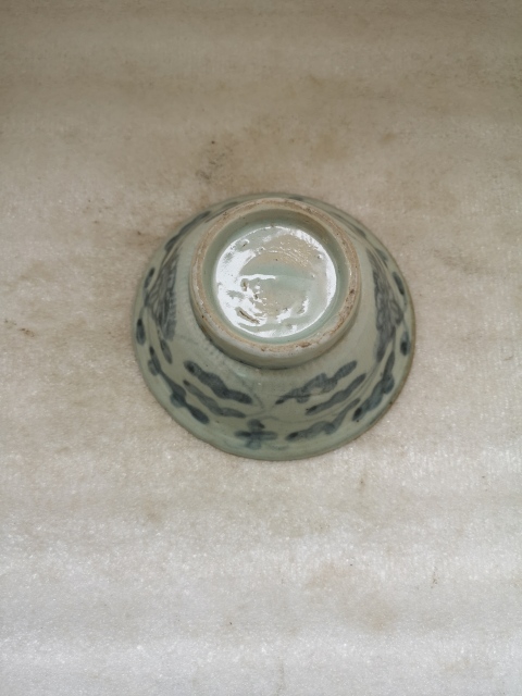 古玩陶瓷青花花卉紋碗拍賣,當前價格680元