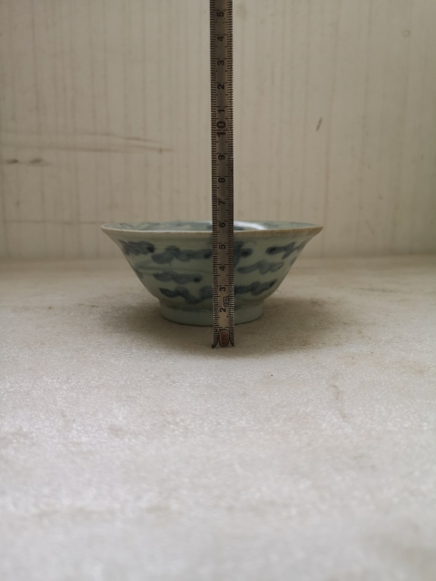 古玩陶瓷青花花卉紋碗拍賣,當前價格680元