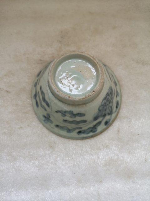 古玩陶瓷青花花卉紋碗拍賣,當前價格680元