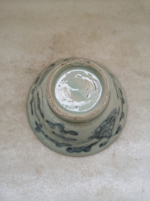 古玩陶瓷青花花卉紋碗拍賣,當前價格680元