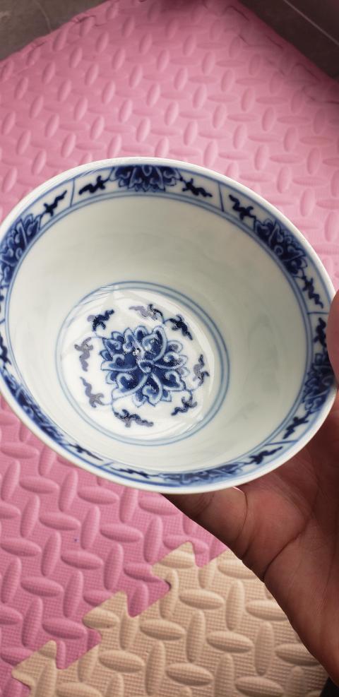 古玩陶瓷官窯 大清乾隆年制青花纏枝蓮紋杯拍賣,當前價格35000元