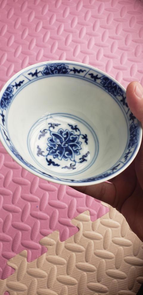 古玩陶瓷官窯 大清乾隆年制青花纏枝蓮紋杯拍賣,當前價格35000元