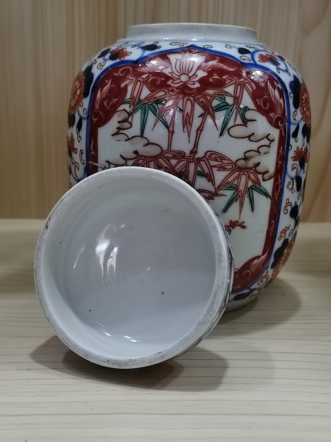 古玩陶瓷【精美茶葉罐】晚清民國青花粉彩茶葉罐拍賣,當前價格3260元