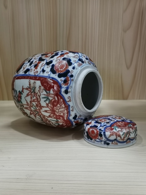 古玩陶瓷【精美茶葉罐】晚清民國青花粉彩茶葉罐拍賣,當前價格3260元