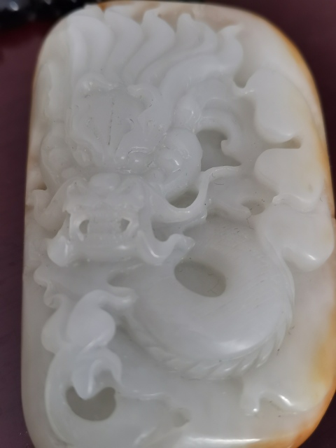 古玩玉器籽料龍把件拍賣,當前價格3500元