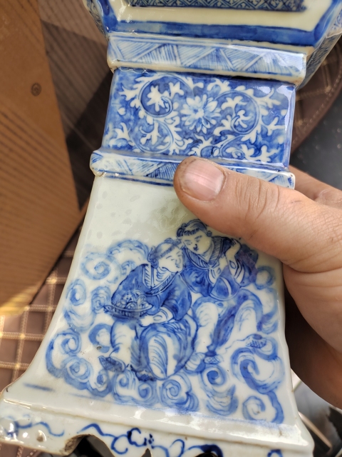 古玩陶瓷晚清青花器拍賣，當(dāng)前價格28000元