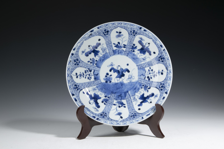 古玩陶瓷清康熙·青花五子嬰戲圖折沿盤拍賣，當(dāng)前價格6500元