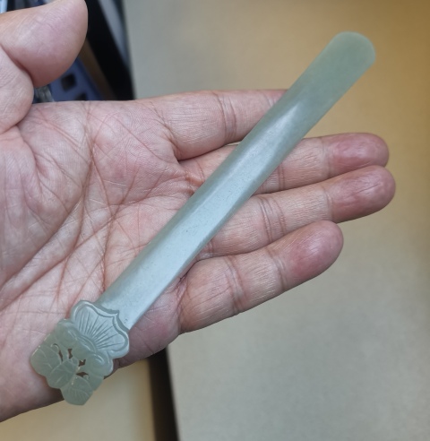 古玩玉器和田玉玉簪拍賣，當(dāng)前價(jià)格1200元
