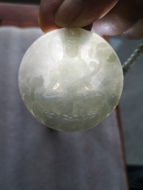 古玩玉器觀音牌拍賣,當前價格980元