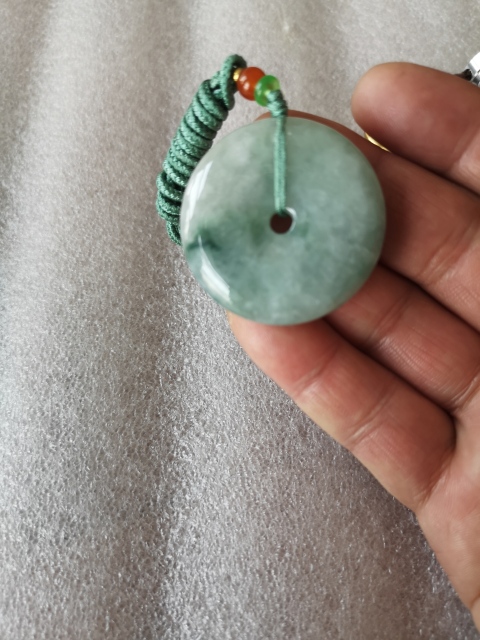 古玩玉器翡翠平安扣拍賣，當(dāng)前價(jià)格580元
