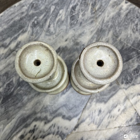 古玩陶瓷哥釉燭臺拍賣,當前價格4600元