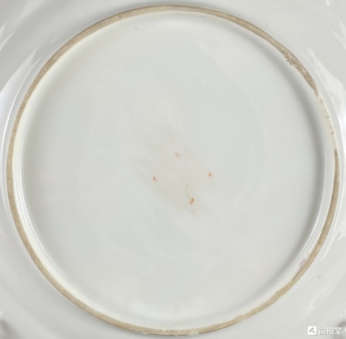 古玩陶瓷清末民初.廣彩開窗人物花鳥蝶紋盤拍賣,當(dāng)前價(jià)格1680元