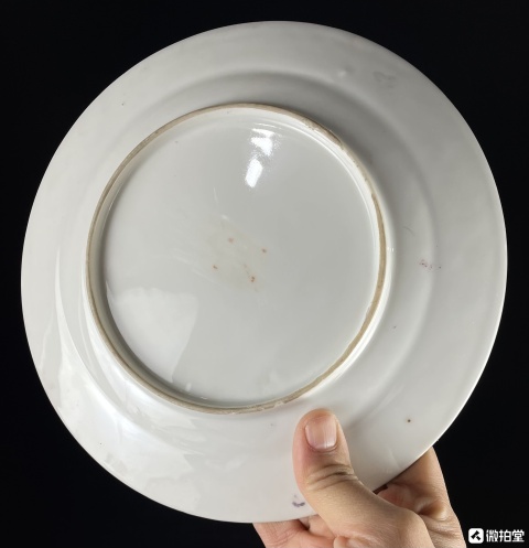 古玩陶瓷清末民初.廣彩開窗人物花鳥蝶紋盤拍賣,當(dāng)前價(jià)格1680元