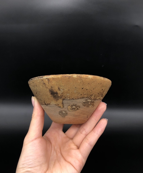 古玩陶瓷南宋贛州窯斗箕盞拍賣，當前價格999元