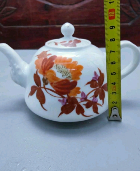 古玩陶瓷花卉紋執壺拍賣，當前價格1698元