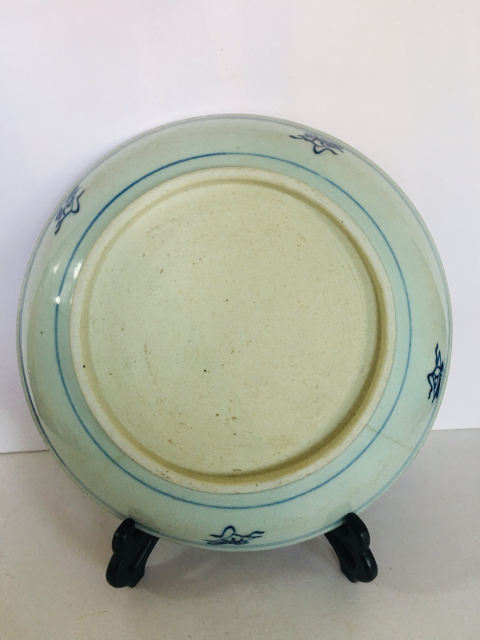 古玩陶瓷精品壽字紋青花大盤拍賣,當前價格2888元