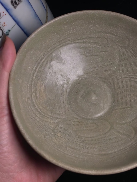 古玩陶瓷宋：青釉刻花碗拍賣，當前價格1680元