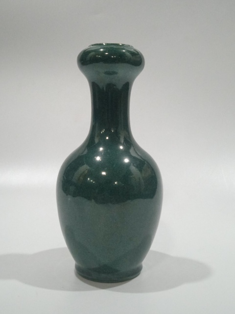 古玩陶瓷精品造型綠哥釉洗口瓶拍賣，當前價格0元