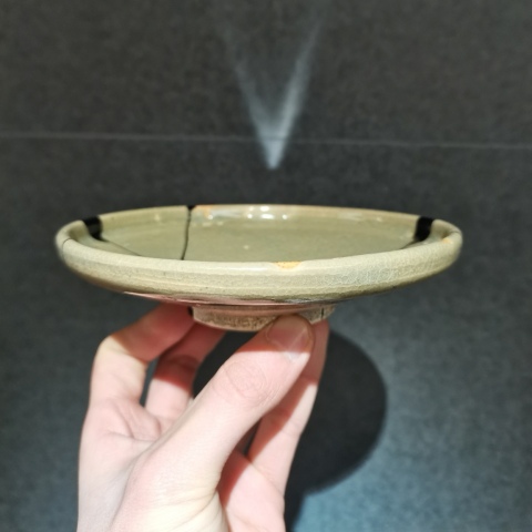 古玩陶瓷元：鈞窯青釉盤拍賣，當前價格4500元