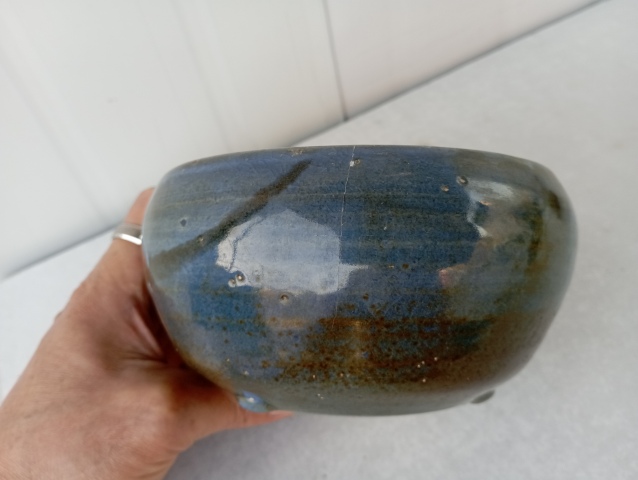 古玩陶瓷霽藍釉香爐拍賣，當前價格2000元