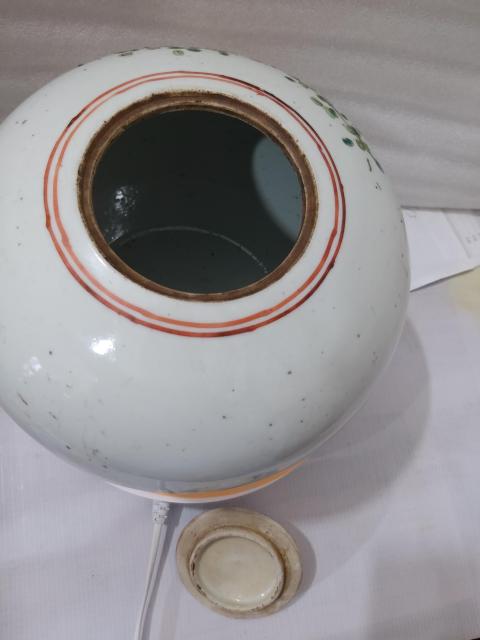 古玩陶瓷人物紋粉彩西瓜罐拍賣，當前價格6888元