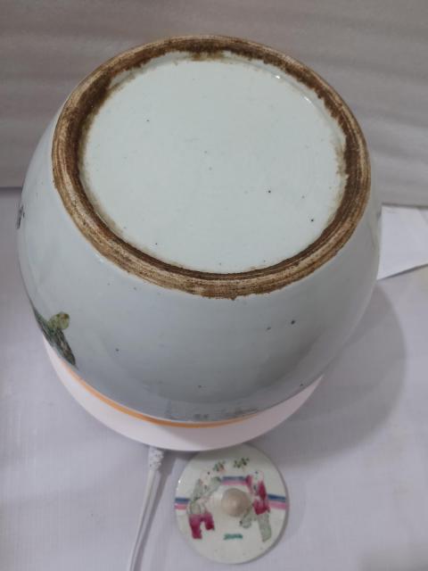 古玩陶瓷人物紋粉彩西瓜罐拍賣，當前價格6888元