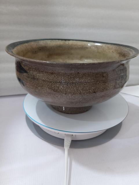 古玩陶瓷清中早·青花風(fēng)景花卉紋香爐真品鑒賞圖