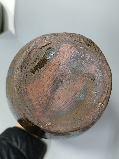 古玩陶瓷明代?褐釉大執壺拍賣，當前價格726元