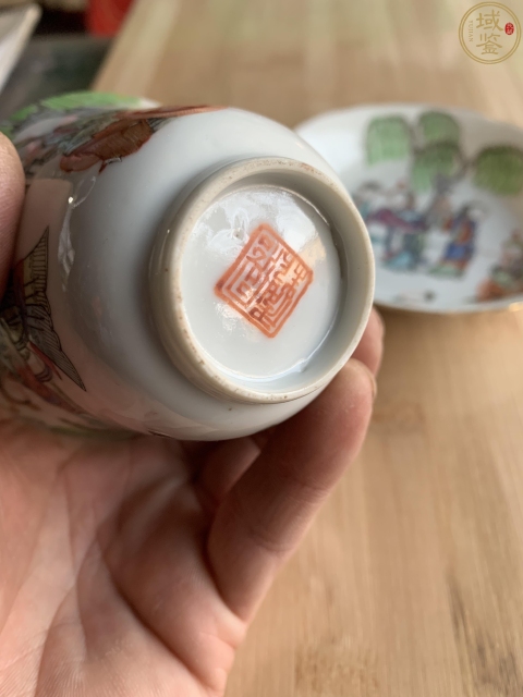 古玩陶瓷粉彩西廂記杯碟拍賣,當前價格16888元