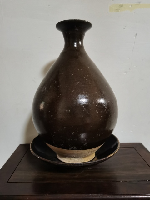 古玩陶瓷明元·茶葉末釉玉壺春瓶拍賣(mài),當(dāng)前價(jià)格7800元