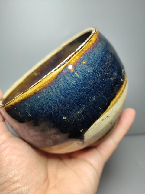 古玩陶瓷耀州窯藍毫缽拍賣,當前價格4888元