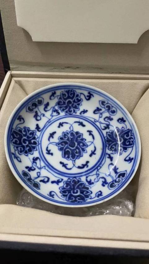 古玩陶瓷青花碟拍賣,當前價格4500元