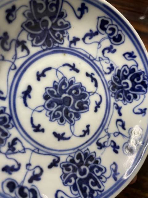 古玩陶瓷青花碟拍賣,當前價格4500元