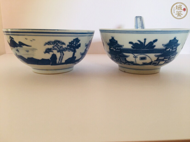 古玩陶瓷樓臺亭閣山水紋六件套拍賣，當前價格0元
