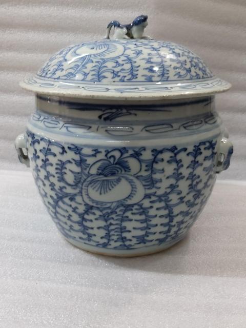 古玩陶瓷纏枝花卉紋四系粥罐拍賣，當(dāng)前價(jià)格2880元