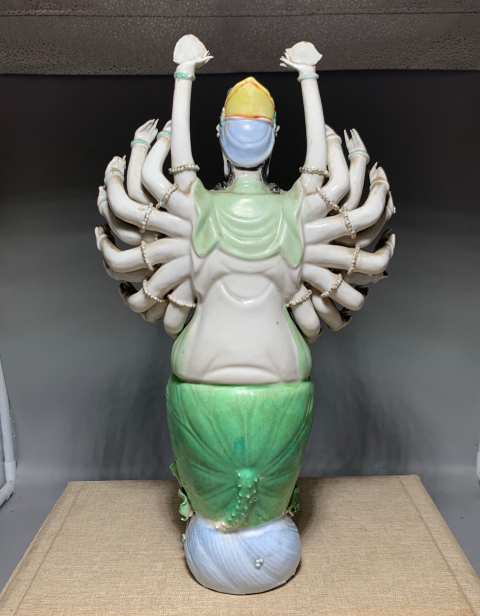 古玩陶瓷千手觀音佛像拍賣,當前價格1288元