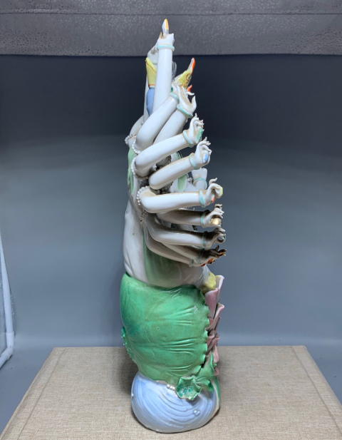 古玩陶瓷千手觀音佛像拍賣,當前價格1288元