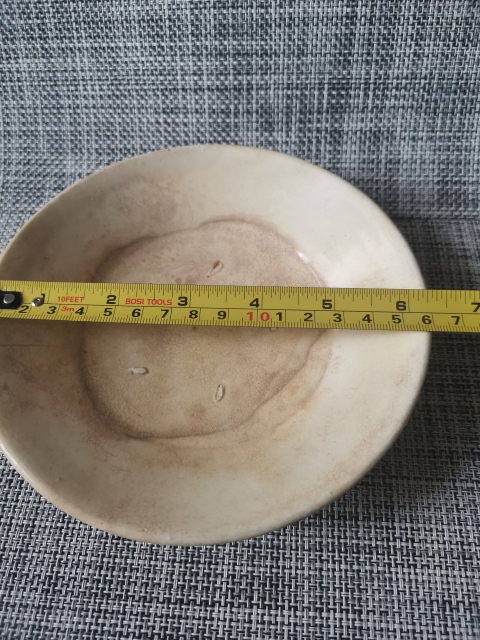古玩陶瓷金元，河南窯口白釉盤拍賣，當前價格999元