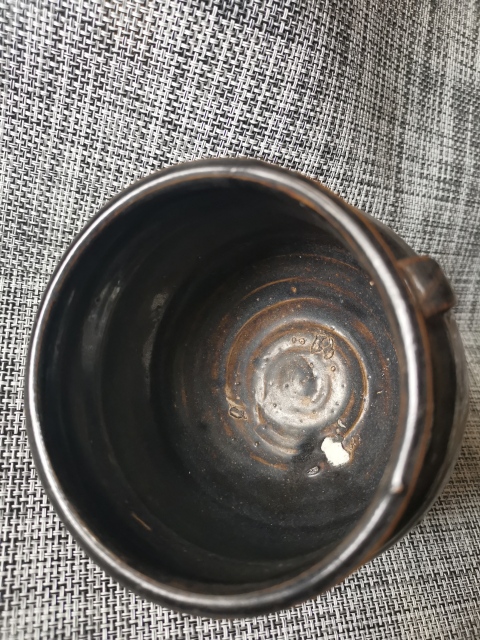 古玩陶瓷元代，磁州窯，窯變黑釉雙系罐拍賣，當前價格2222元