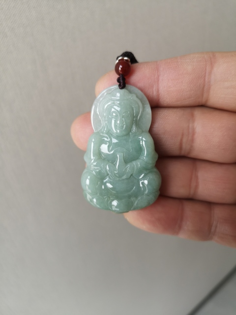 古玩玉器翡翠觀音拍賣,當(dāng)前價(jià)格550元