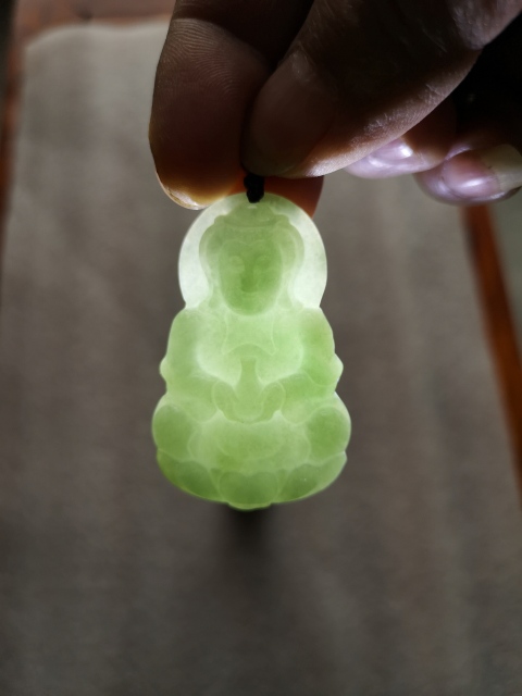 古玩玉器翡翠觀音拍賣,當(dāng)前價(jià)格550元