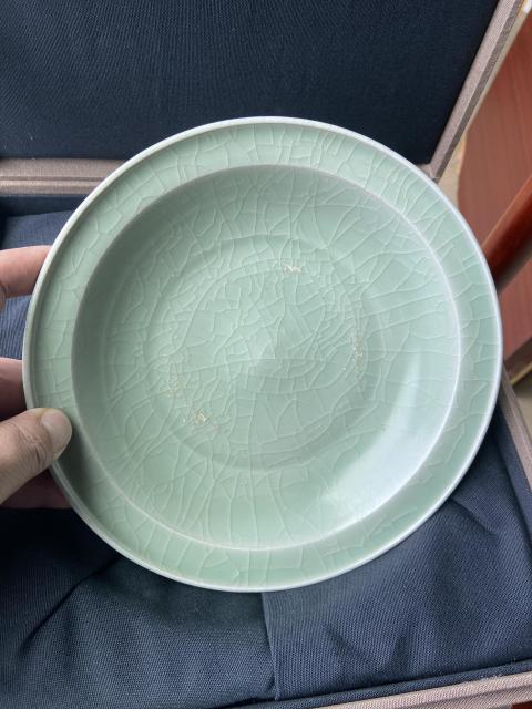 古玩陶瓷南宋——龍泉窯折沿素洗（已保真）拍賣，當前價格98888元