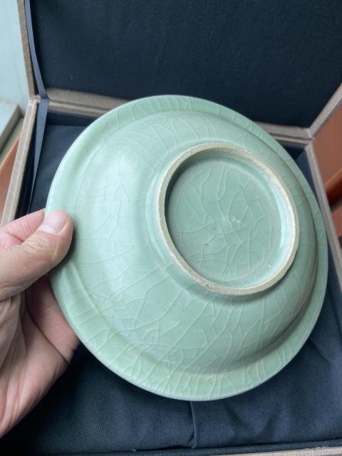 古玩陶瓷南宋——龍泉窯折沿素洗（已保真）拍賣，當前價格98888元