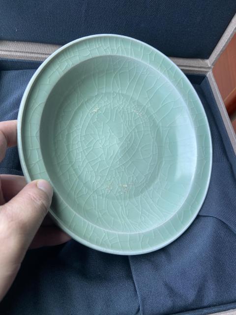 古玩陶瓷南宋——龍泉窯折沿素洗（已保真）拍賣，當前價格98888元