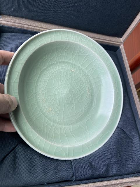 古玩陶瓷南宋——龍泉窯折沿素洗（已保真）拍賣，當前價格98888元